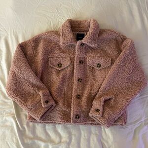 Cozy Pink Sherpa Jacket